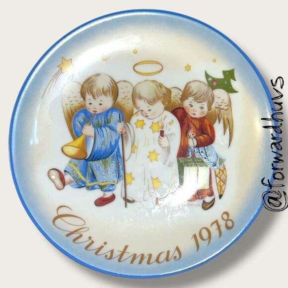 1978 Schmid “Heavenly Trio” Christmas Plate – Sister Berta Hummel – No Box - Picture 6 of 8